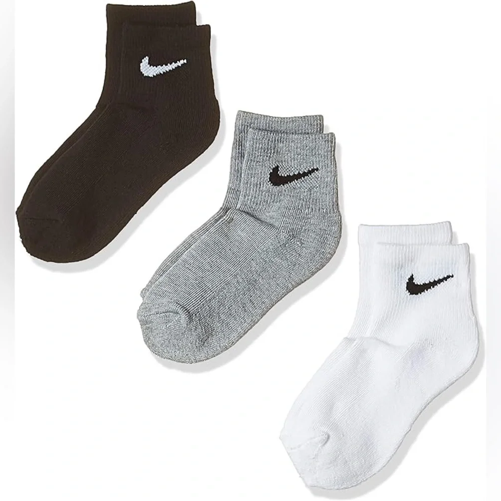 nike ankle socks 3 pairs youth kids XS